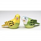 Yellow and Green Parakeet Bird Salt and Pepper