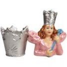 Wizard Of Oz Glinda and Silver Crown Salt and Pepper
