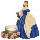 Gone With The Wind Tealight Candle Holder Scarlett in Blue Dress Figurine