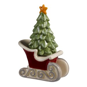 Christmas Stackable Christmas Tree and Sleigh Salt and Pepper