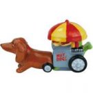 Hot Diggity Dachshund Doxie's Hot Dog Cart Salt and Pepper.