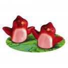 Mini Red Bird Couple Salt and Pepper