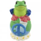 Peace Frogs Peace on Earth Frogs 4-Inch Magnetic Salt and Pepper Shakers