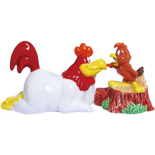 Looney Tunes Foghorn Leghorn and Henery Hawk Magnetic Ceramic Salt and ...