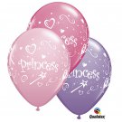 Princess 11" Qualatex 10 Balloon pink, rose and spring lilac Party Supply