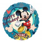 Disney Happy Birthday Mickey Mouse Sing A Tune 28" Foil Balloon Party Supply