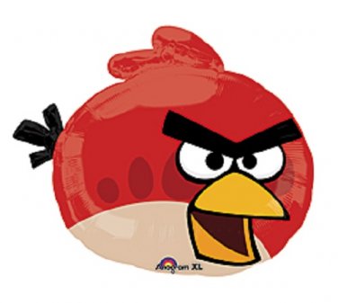 23" Red Angry Bird Foil Balloon Party Supply