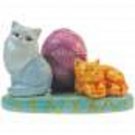 MWAH Cat Couple Salt and Pepper and Toothpick Holder Set