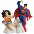 DC Comics Superman and Wonder Woman Magnetic Salt and Pepper Shaker Set