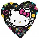Hello Kitty Happy Birthday Heart Shaped 17" Balloon Party Supply