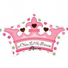 Baby Girl A New Little Princess Crown 25" Balloon Party Supply