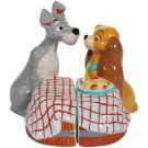 Disney The Lady & the Tramp Dog Couple First Kiss Salt and Pepper Kitchen Ware