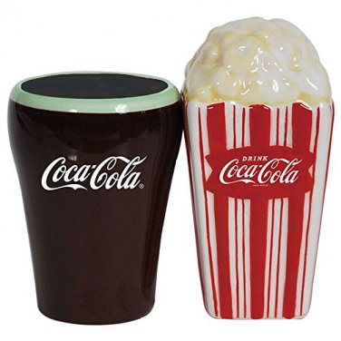 Coca Cola and Popcorn Salt and Pepper Shaker Set Kitchen Ware