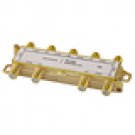 PREMIUM 8 way Coax Cable Splitter F type Screw - 5~2400 MHz (for Video VCR Cable TV antenna)