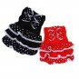 Dog Dresses & Clothing Charming Polka Dot Ruffle Size 3