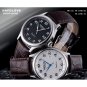 Handlove Black Import Genuine Leather Mens Swiss Watch