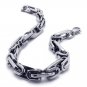 Guy Jewelry Titanium Silver Jazz Steel Bracelet for Men