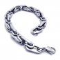 Guy Jewelry Titanium Silver Jazz Steel Bracelet for Men