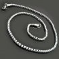 Men's Titanium Necklace Silver Necklace Korean Style