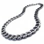 Wide Thick Styled Chain Necklace Steel Titanium Jewelry