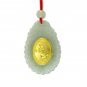 Zodiac Rabbit Natural Jade 24k Gold Pendant Necklace