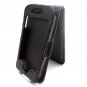 Black Leather Flip Case Cover Pouch for iPhone 4G Apple