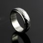 New Rotatable Transfer Ring Tungsten Steel Silver Ring