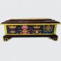 A Hand-Carved Tibetan Incense Box Mahogany Cherry Wood