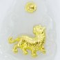Jade & Gold Vintage Zodiac Tiger Penant, Charm NEW
