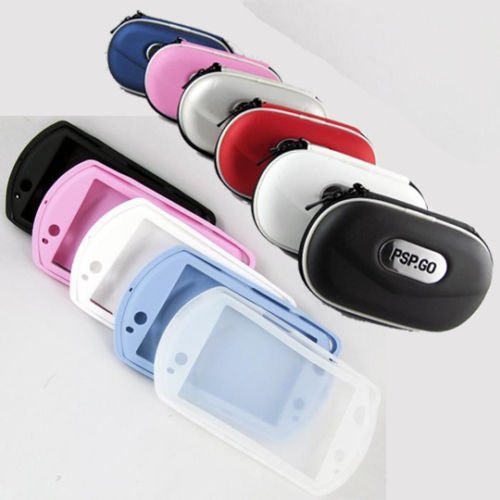 Foam Padded Travel Case Silicone Skin Cover for PSP Go