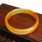 Yellow Orange All Natural Agate Stone Bracelet Elastic