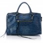 A Nuopi Crocodile Pattern Leather Shoulder Bag Designer