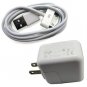 Data Cable + USB Wall Charger Apple iPad Compatible