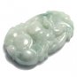 Natural Translucent Chinese Jade Zodiac Rabbit Pendant