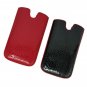 Iphone 3G leather case cover Black or Red New Bag Cover