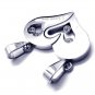 Romantic Couples Hearts Titanium Silver Gold Necklaces
