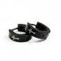 Guy Black Titanium Silver Cross Design Earrings for Men