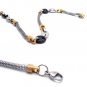 The New Men's Steel Mesh Necklace Silver Black & Gold