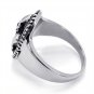 New Men's Skull Legion Titanium Steel Silver Guy's Ring