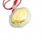 Natural Jade 24k Gold Zodiac Pig Charm or Pendant