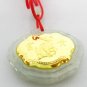 Jade 24k Gold Charm or Pendant Zodiac Ox Necklace