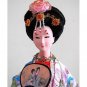 Tang Dynasty White & Blue Chinese Opera Figurine Statue
