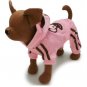 Cute Pink Monkey Suit for Dogs & Pet Clothing - Size 8