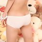 Woman's White Innocent Charm Textured Panties for Girls
