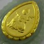 Beautiful Emerald & 24k Gold Guanyin Necklace Pendant