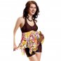 A Ladies' Summer Holiday Fun Draping Two Piece Swimwear