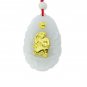 Jade 24k Gold Pendant Zodiac Monkey
