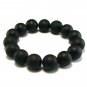 Brand NEw 14mm Agate Stone All Natural Elastic Bracelet