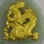 Natural Jade Dragon w/ 24k Gold Zodiac Pendant Jewelers