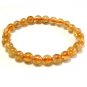 A All Natural Topaz Stone Agate Elastic String Bracelet